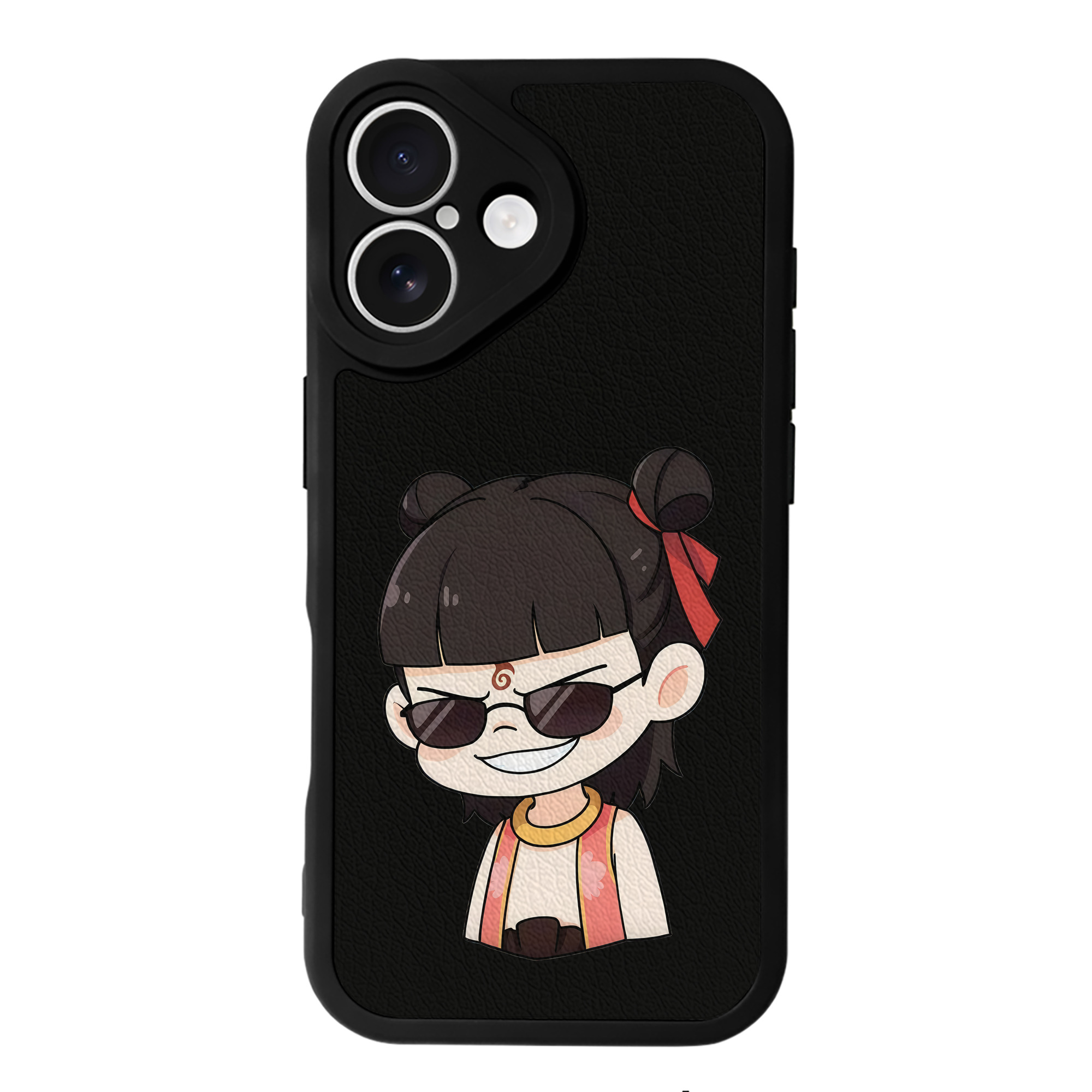 （画像用） Ne Zha 2 ナタ 魔童の大暴れ 【iPhone 16シリーズ対応】シリコンスマホケース（レザー調） 材質：シリコン